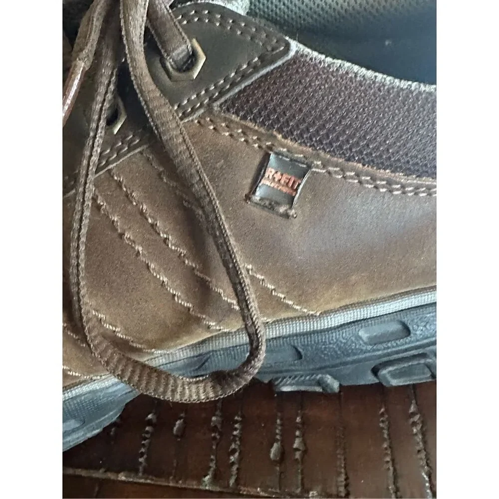 Skechers relaxed memory foam Oxford sneaker brown leather 9